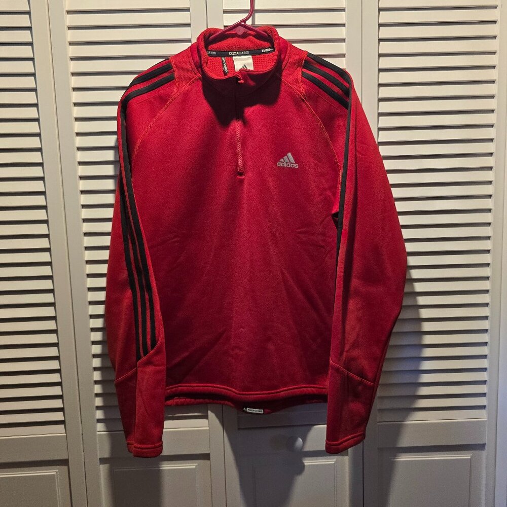 Adidas Half-Zip Red Track Jacket
